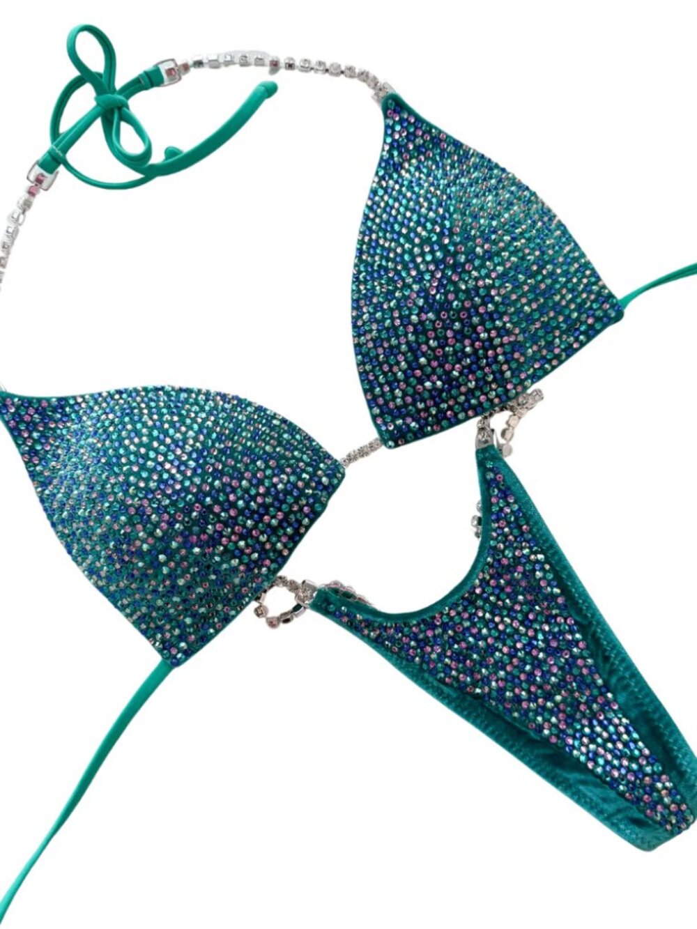 NWT Toxic Angelz Bikini Toxic Full Scatter - Velvet Teal (TFS-091)